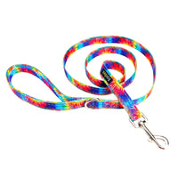 Tie Dye Dog Leash by EcoBark - Padded Comfort Grip Leash - 4ft, 5ft, and 6ft Leash for Small and Medium Dogs - BIG FRENCHIES
