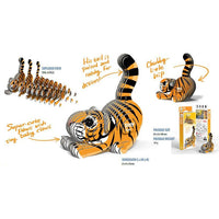Tiger 3D Cardboard Model Kit Eugy