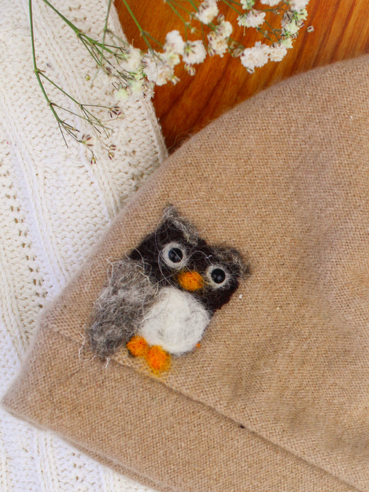 Owl Cashmere Hat - Toddler - BIG FRENCHIES