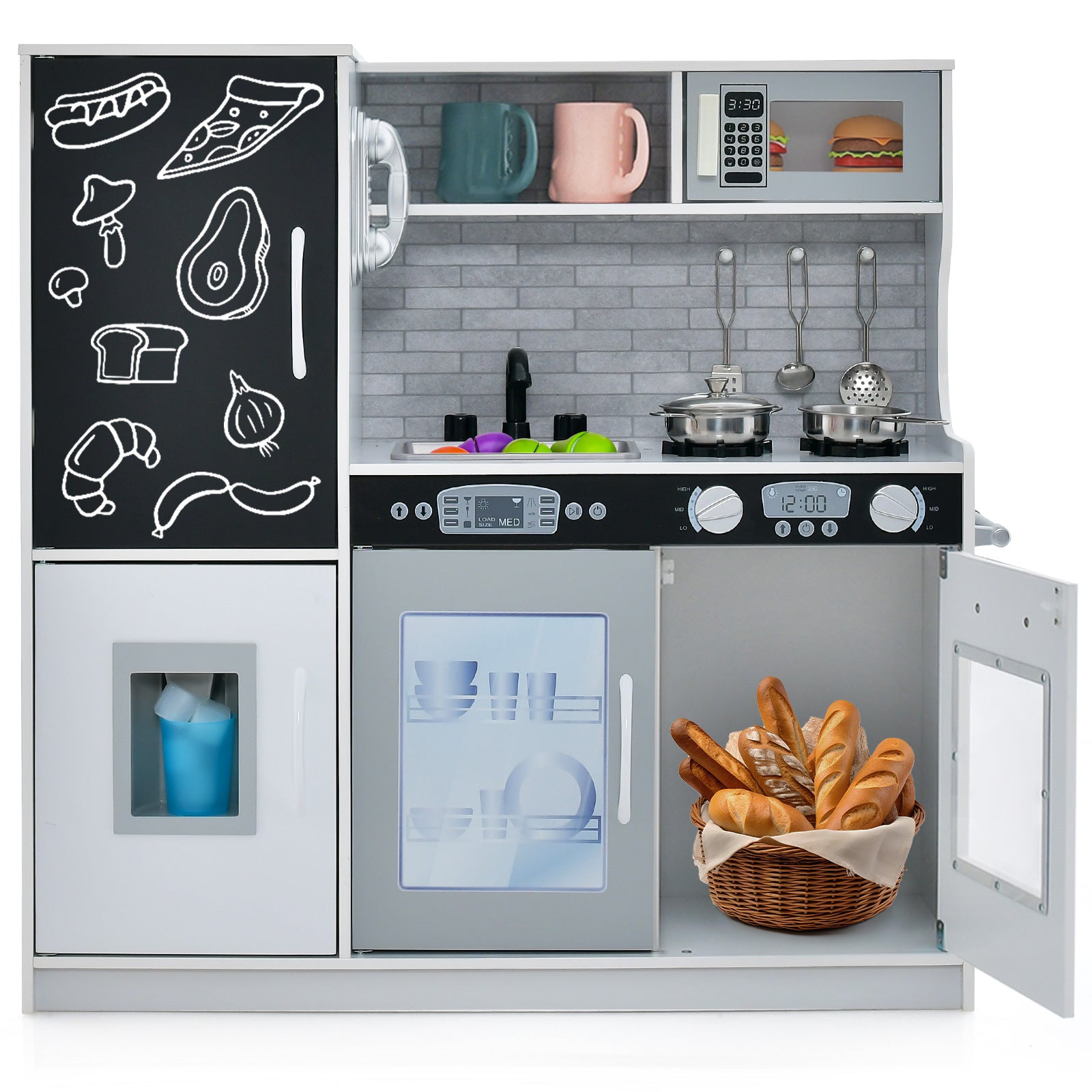 Toddler Pretend Play Kitchen for Boys and Girls 3-6 Years Old