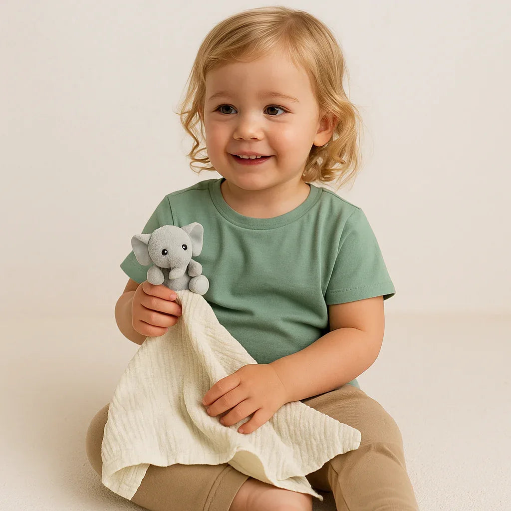 Me Lovey™ - Elephant Lovey Security Blanket - BIG FRENCHIES