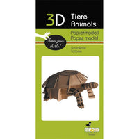 Tortoise 3D Cardboard Model Kit Fridolin