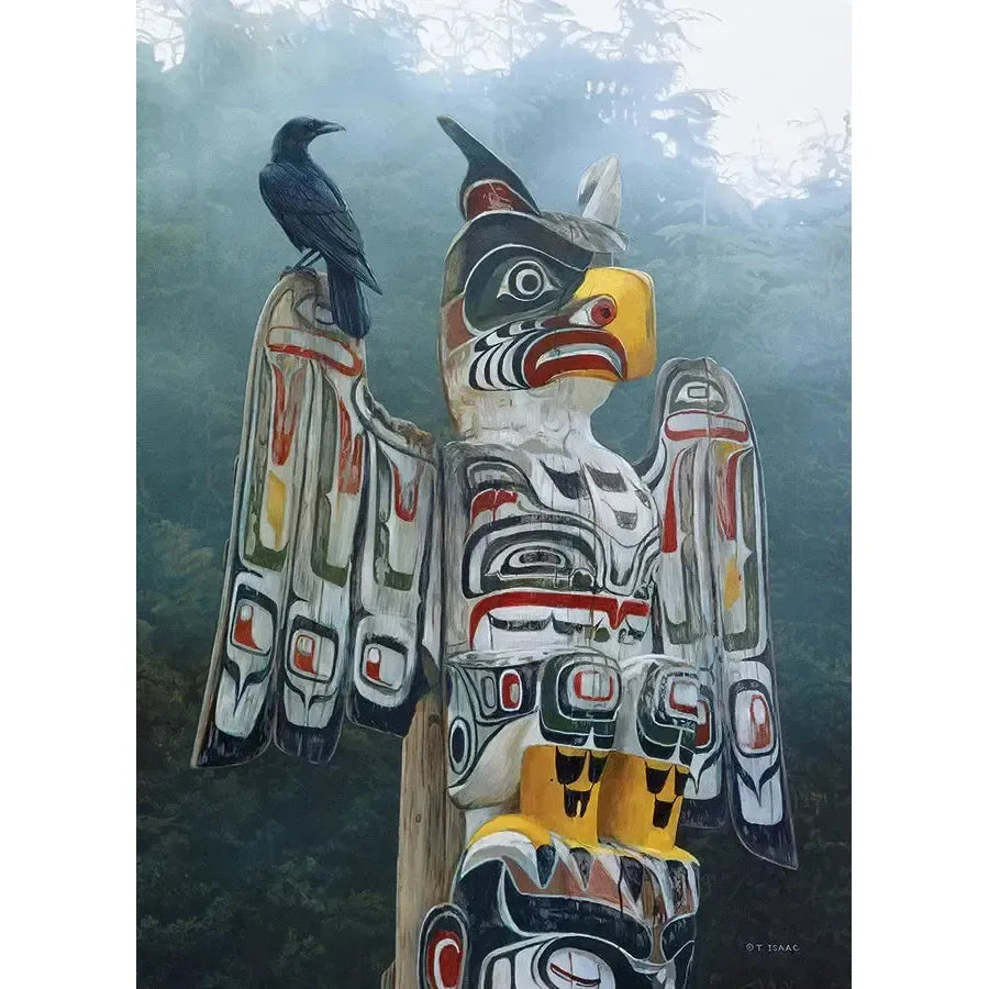Totem Pole in the Mist 1000 Piece Jigsaw Puzzle Cobble Hill - BIG FRENCHIES