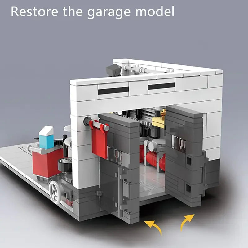 Building Block Garage Car Toys - # BOT&G53710008 - BIG FRENCHIES