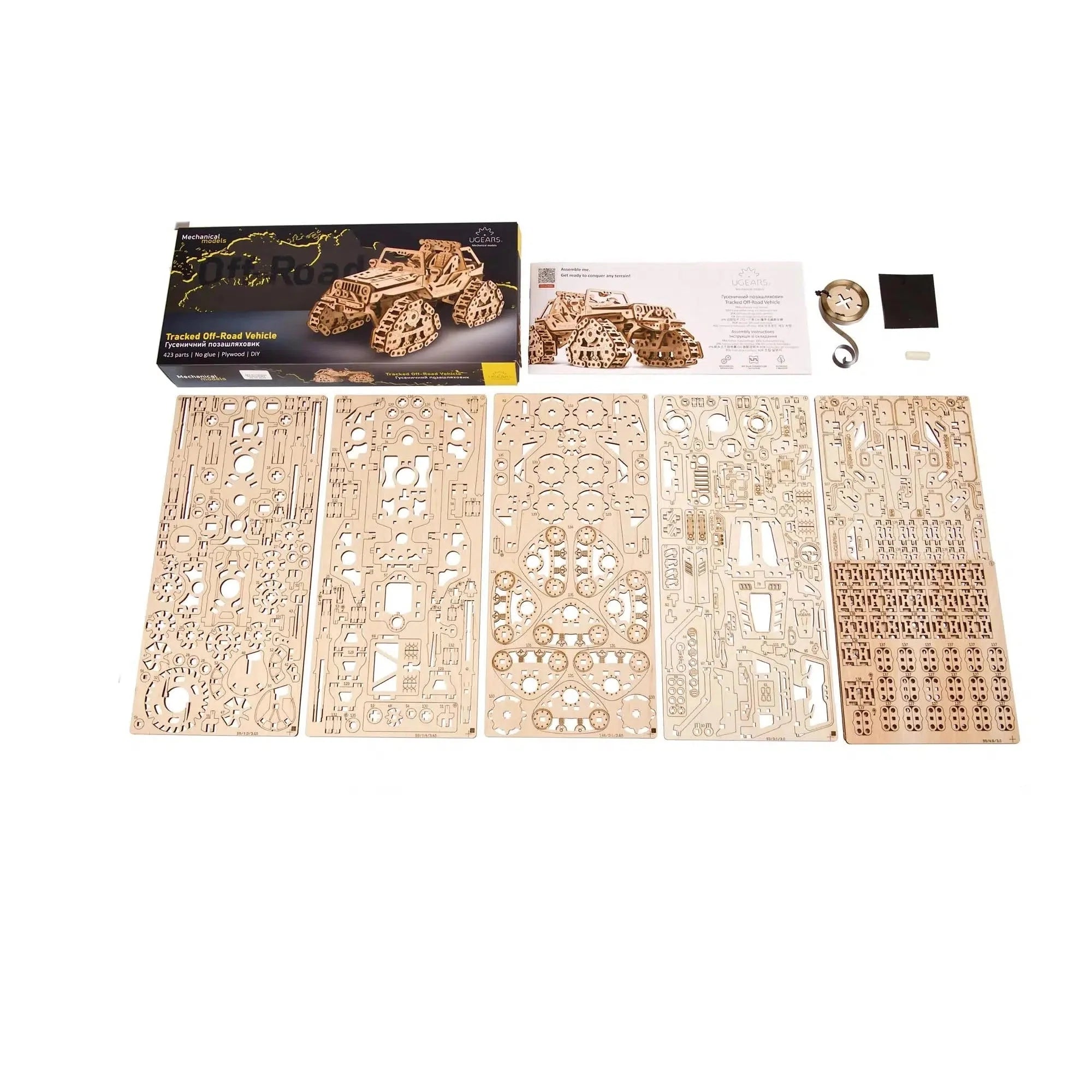 Tracked Off-Road Vehicle 3D Wood Model Kit UGEARS