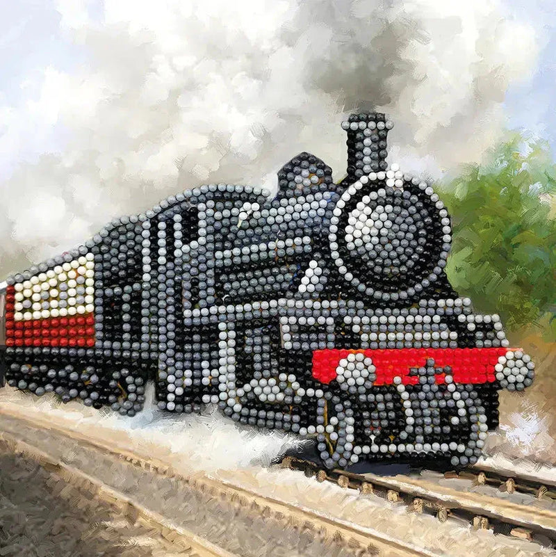 Train Crystal Art Card Kit Craft Buddy - BIG FRENCHIES