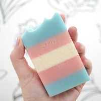 Trans Pride Frosted Lavender & Sage Handcrafted Soap - BIG FRENCHIES
