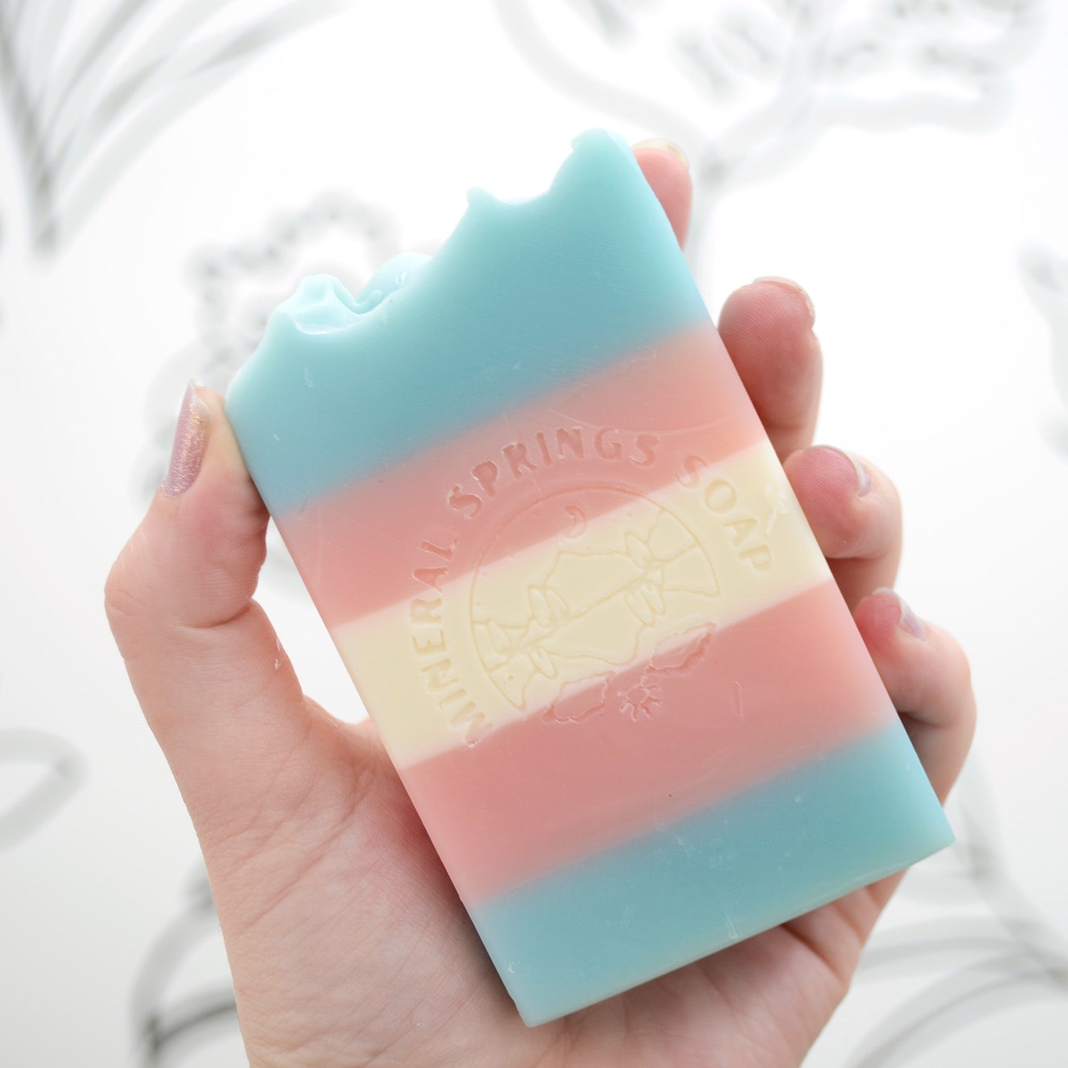Trans Pride Frosted Lavender & Sage Handcrafted Soap - BIG FRENCHIES