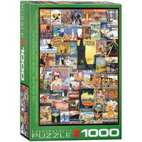 Travel Around the World Vintage Posters 1000 Piece Jigsaw Puzzle Eurographics