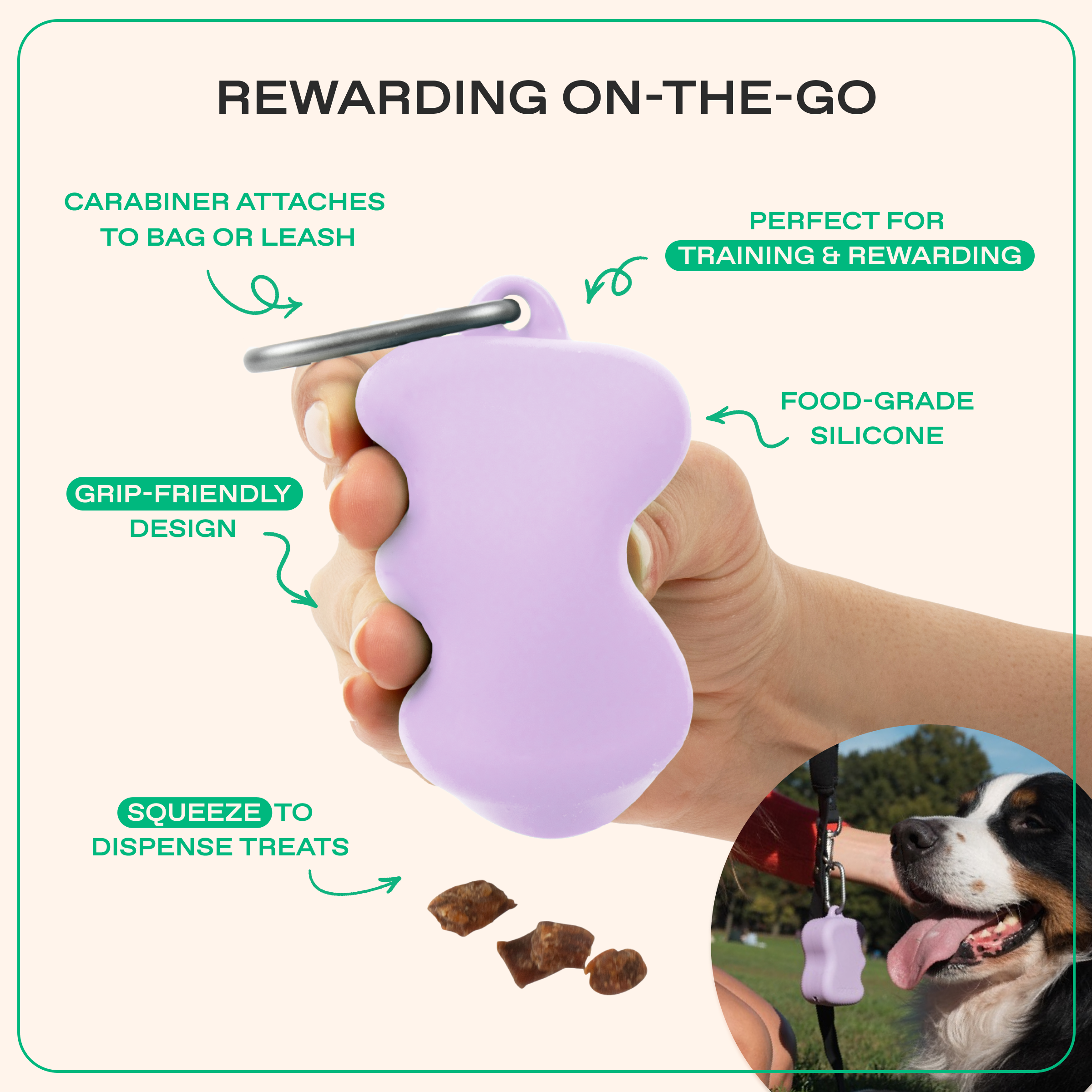Silicone Dog Treat Dispenser - BIG FRENCHIES