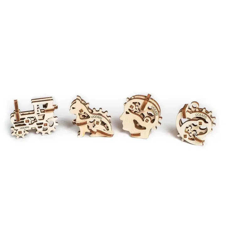 Tribik Fidgets Set of 4 3D Wood Model Kit UGEARS - BIG FRENCHIES