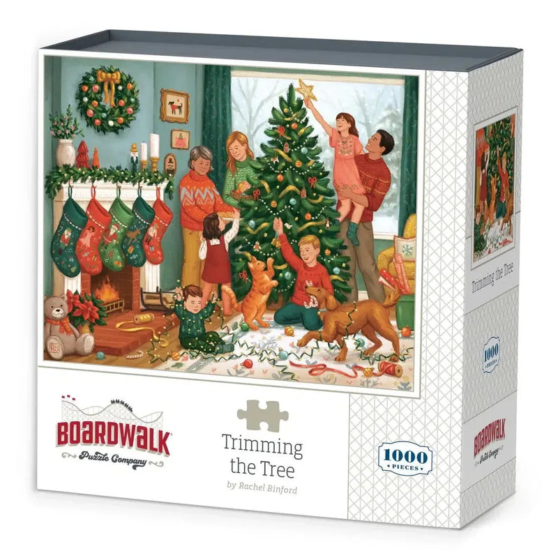 Trimming the Tree 1000 Piece Jigsaw Puzzle Boardwalk - BIG FRENCHIES