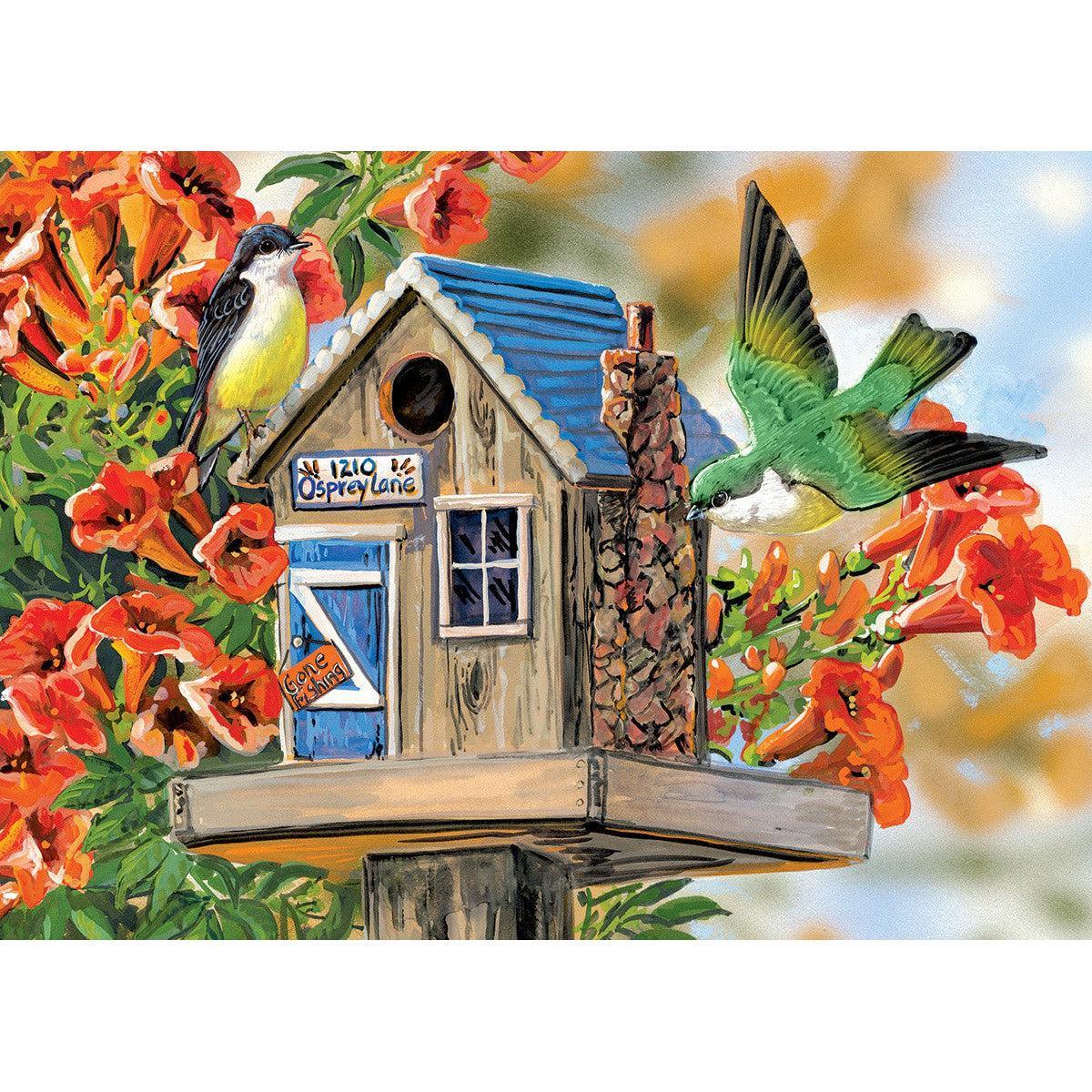 Trumpet Vines & Tree Sparrows 300 Large Piece Jigsaw Puzzle Eurographics - BIG FRENCHIES