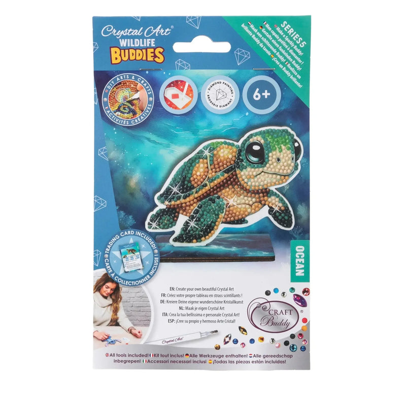 Turtle "Ocean" Crystal Art Buddies Kit Craft Buddy - BIG FRENCHIES
