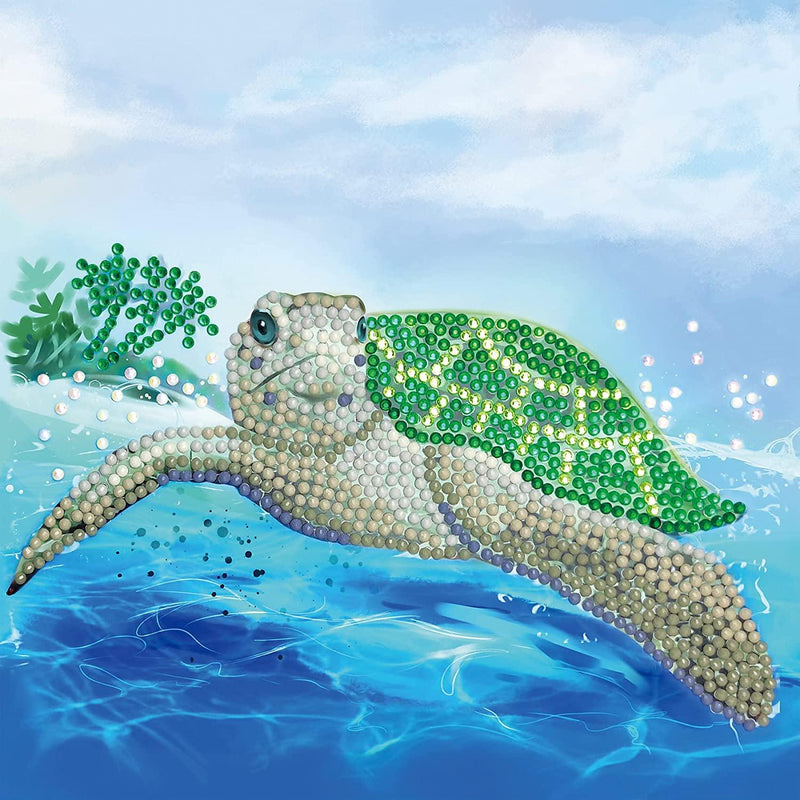 Turtle Paradise Crystal Art Card Kit Craft Buddy - BIG FRENCHIES