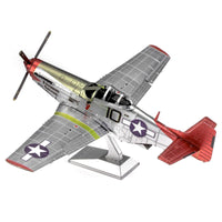 Tuskegee Airmen P-51D Mustang Premium 3D Steel Model Kit Metal Earth