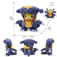 24 Pcs Pokemon Pikachu Cosplay Toys Charizard Snorlax Garchomp Tyranitar Hydreigon Anime Stuffed Plush Cartoon Peluche Dolls - # BOT&G512610001