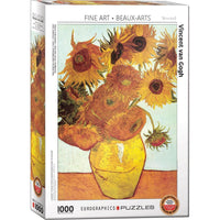 Twelve Sunflowers 1000 Piece Jigsaw Puzzle Eurographics