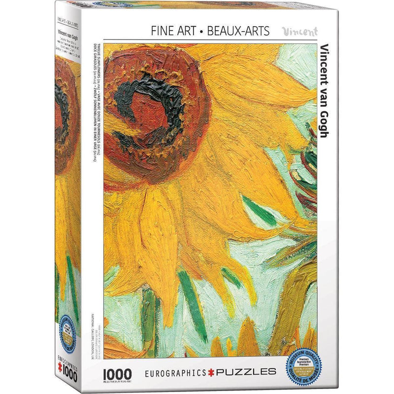 Twelve Sunflowers (Detail) 1000 Piece Jigsaw Puzzle Eurographics - BIG FRENCHIES