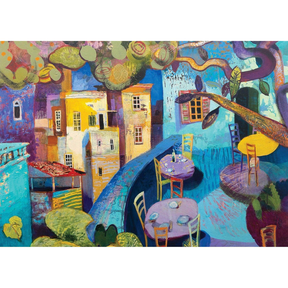 Twilight in Umbria 500 Piece Premium Jigsaw Puzzle Art & Fable - BIG FRENCHIES