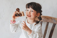 Twinkle Camera - Beechwood Camera Body + No.4 Vintage Round Flashlight