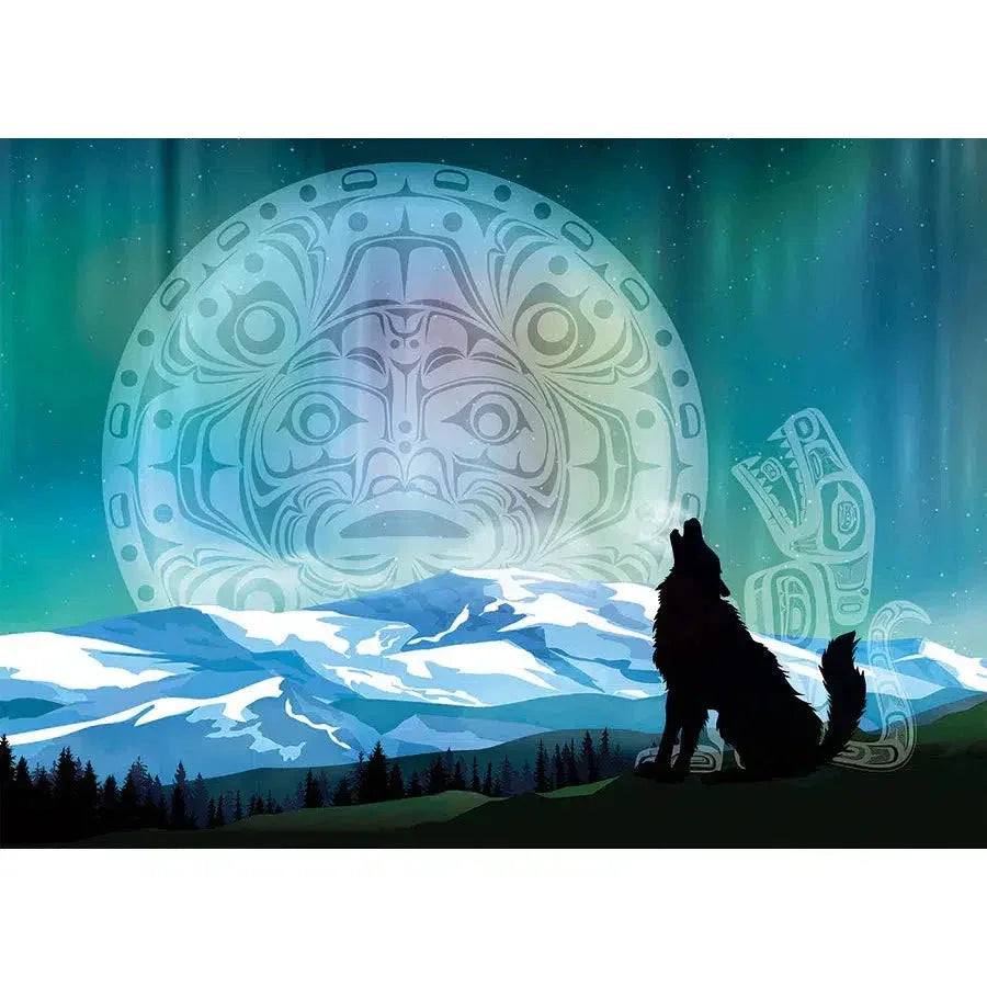 Two Wolves 500 Piece Jigsaw Puzzle Cobble Hill - BIG FRENCHIES