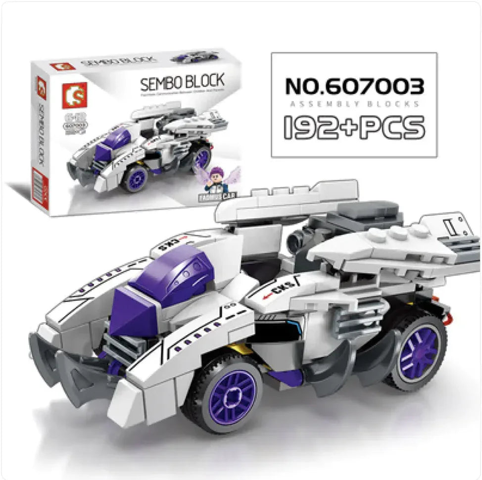 City Racing Building Blocks Set - Educational Car Story Toys for Children - # BOT&G52710007 - BIG FRENCHIES