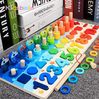 Montessori Math Toys for Toddlers – Wooden Counting & Fishing Game - BIG FRENCHIES