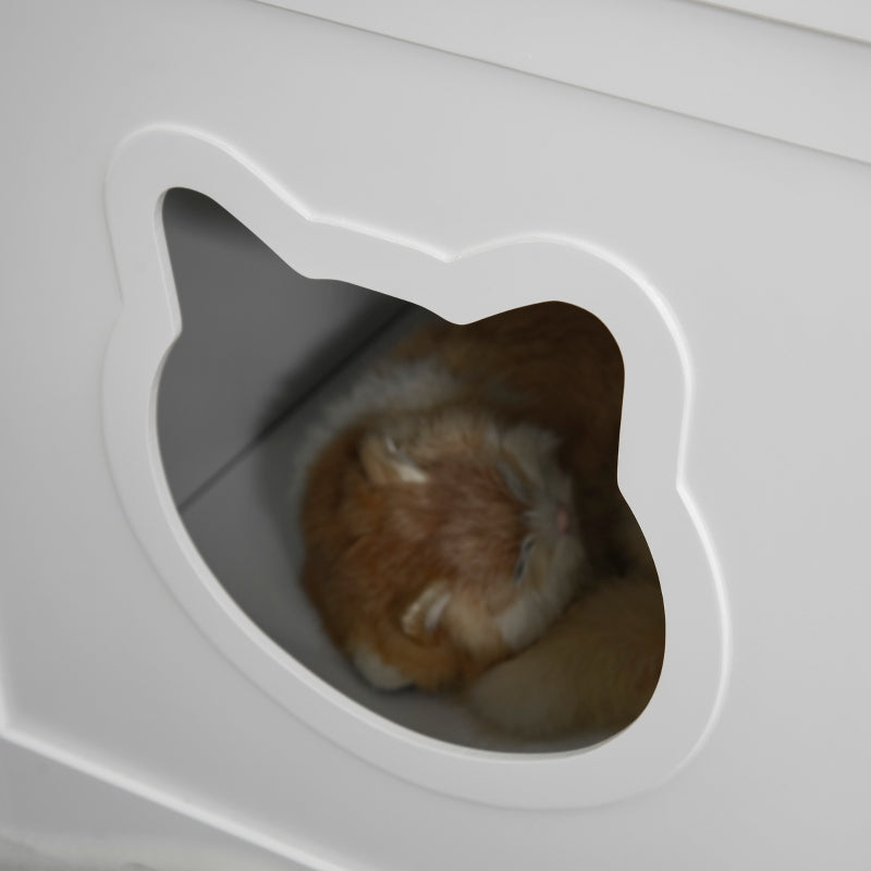 Cat Litter Box Nightstand End Table Enclosure - BIG FRENCHIES
