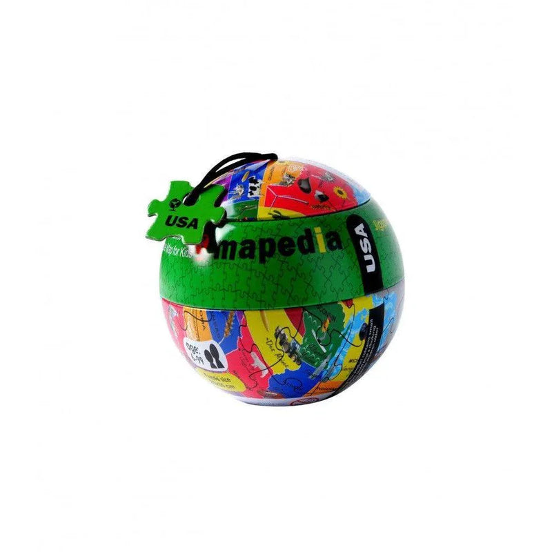 USA 100 Piece Jigsaw Puzzle in Sphere Tin Purple Cow - BIG FRENCHIES