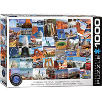 USA Globetrotter 1000 Piece Jigsaw Puzzle Eurographics
