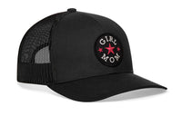 Girl Mom Trucker Hat  |  Black  Snapback
