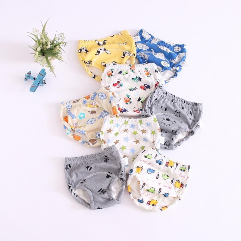 6 Layer Baby Cotton Training Pants Panties Cloth Diapers Reusable Child Nappies Breathable Diaper - BIG FRENCHIES