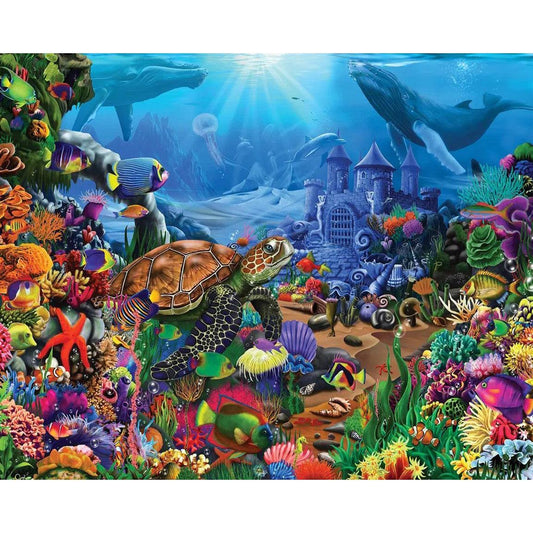 Undersea Turtle 1000 Piece Jigsaw Puzzle Springbok