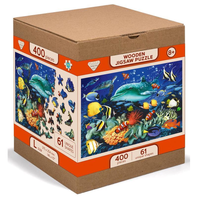 Underwater Adventures 400 Piece Wood Jigsaw Puzzle Wooden City - BIG FRENCHIES