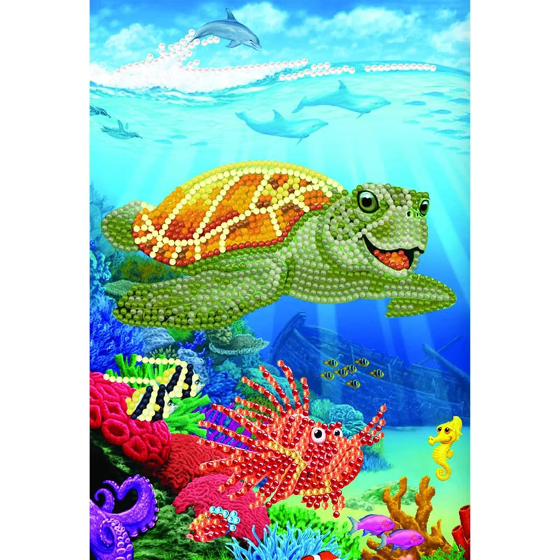 Underwater Turtle Crystal Art Notebook Kit Craft Buddy - BIG FRENCHIES