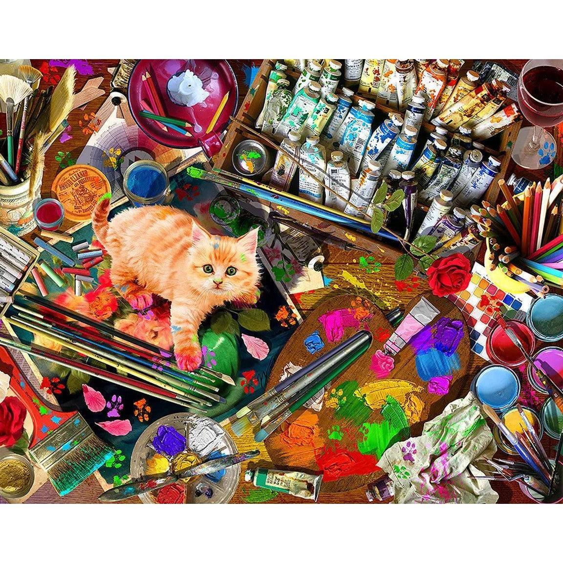 Unexpected Mews 1000 Piece Jigsaw Puzzle Springbok - BIG FRENCHIES