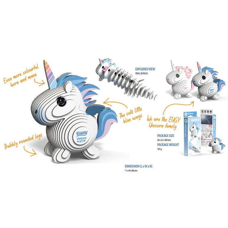 Unicorn Sky 3D Cardboard Model Kit Eugy - BIG FRENCHIES