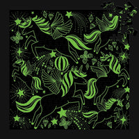 Unicorns Illuminated 300 Piece Glow in the Dark Jigsaw Puzzle Mudpuppy