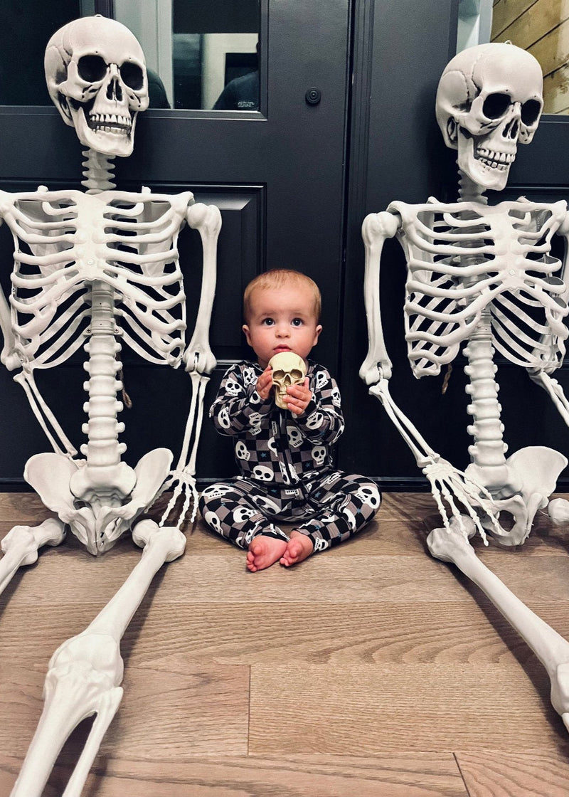 Bamboo Baby Halloween Sleeper | Spooky Skull Pajamas - BIG FRENCHIES