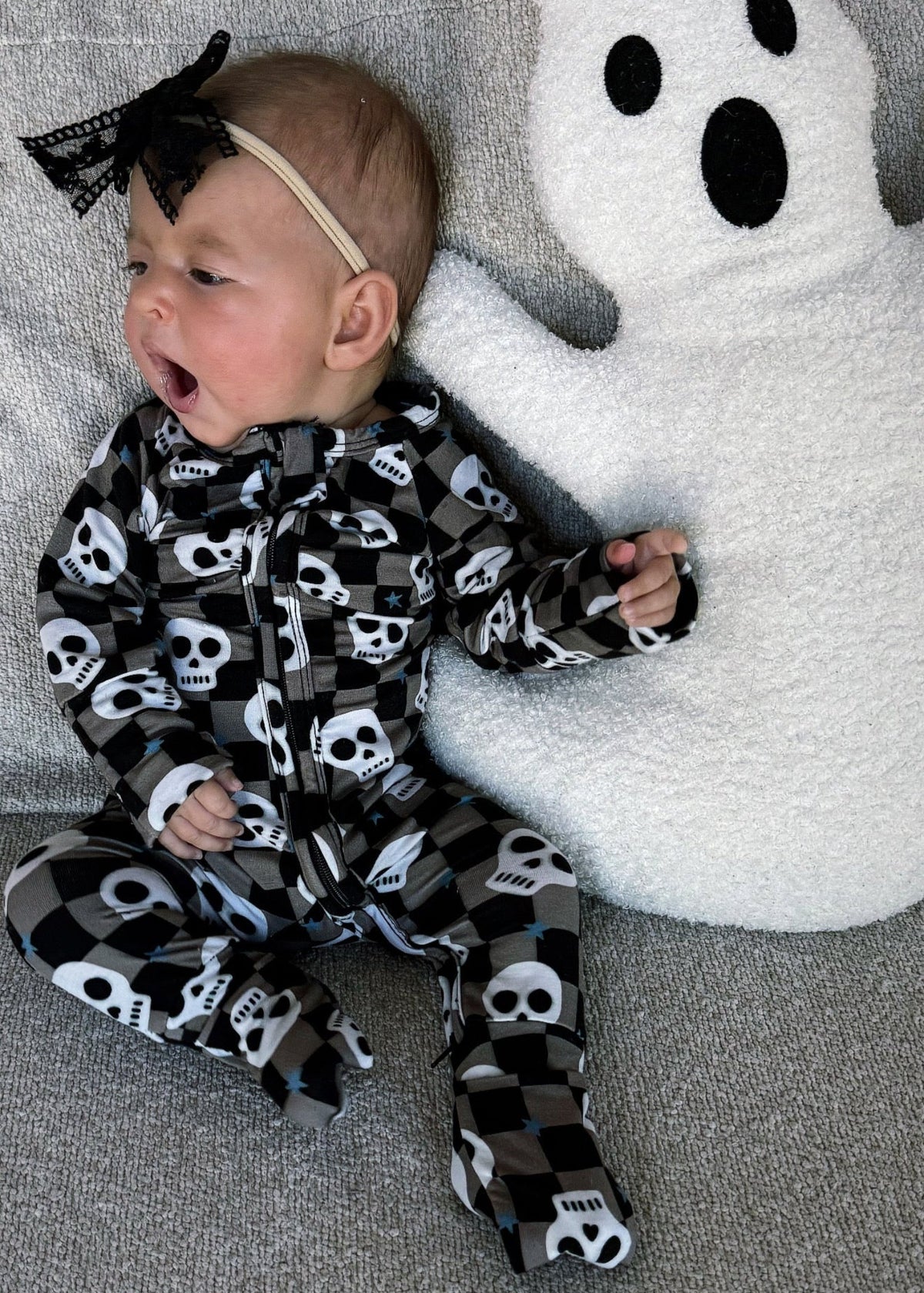 Bamboo Baby Halloween Sleeper | Spooky Skull Pajamas - BIG FRENCHIES