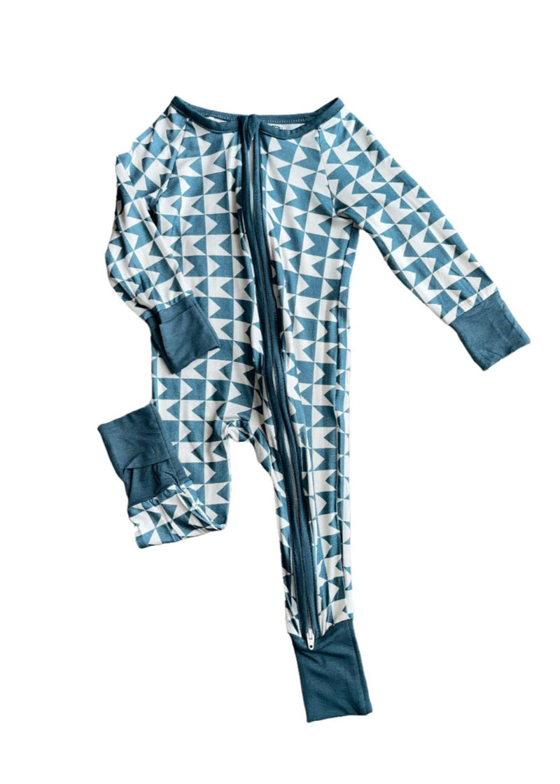 Geometric Bamboo Sleeper | Soft Baby Pajamas - BIG FRENCHIES