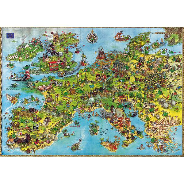United Dragons of Europe 4000 Piece Jigsaw Puzzle Heye - BIG FRENCHIES