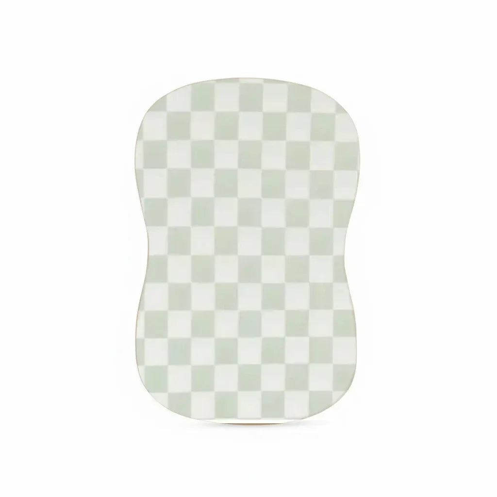 Leaf Green Checkered Baby Lounger Cover - BIG FRENCHIES