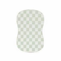 Leaf Green Checkered Baby Lounger Cover - BIG FRENCHIES