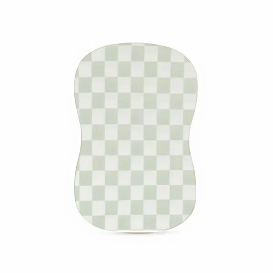 Leaf Green Checkered Baby Lounger Cover - BIG FRENCHIES