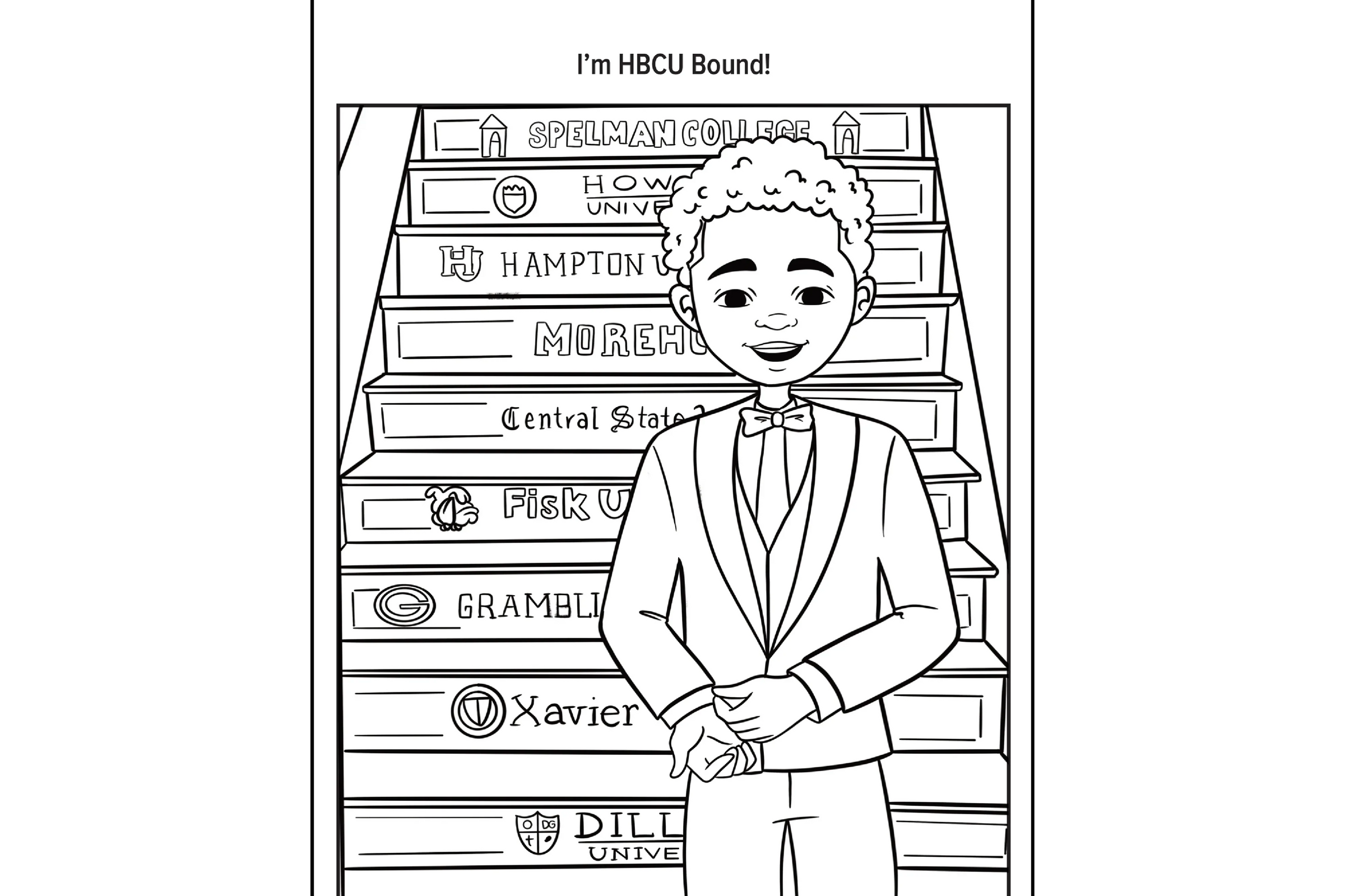 The ABCs of HBCUs Coloring Book - BIG FRENCHIES