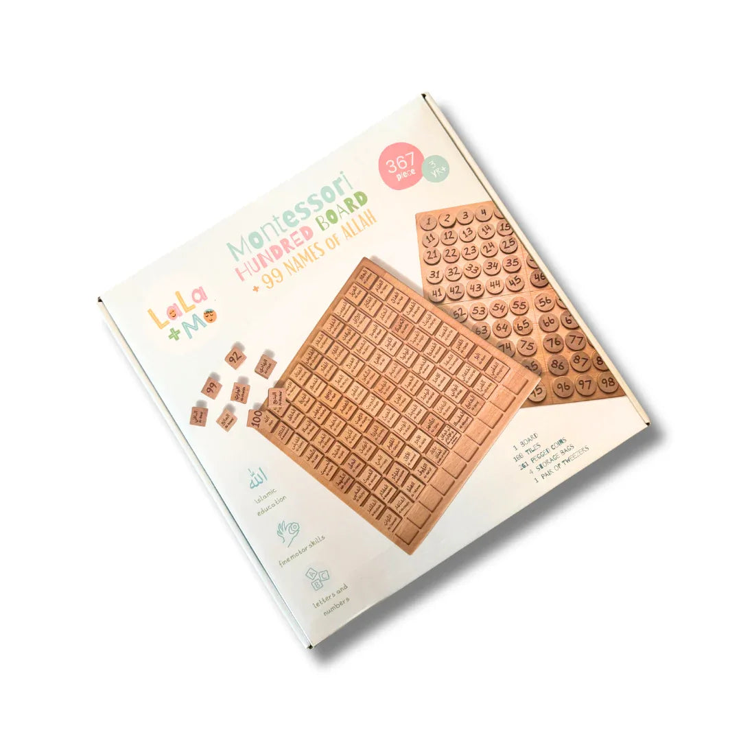 Montessori Hundred Board x 99 Names of Allah - BIG FRENCHIES