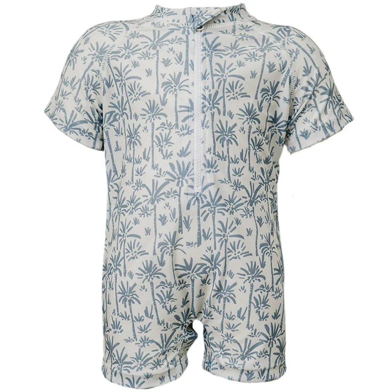 Palm Tree Zipper Swimsuit - BIG FRENCHIES