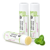 Peppermint Calendula Skin Stick - Organic Lotion Moisture Stick - Travel Size